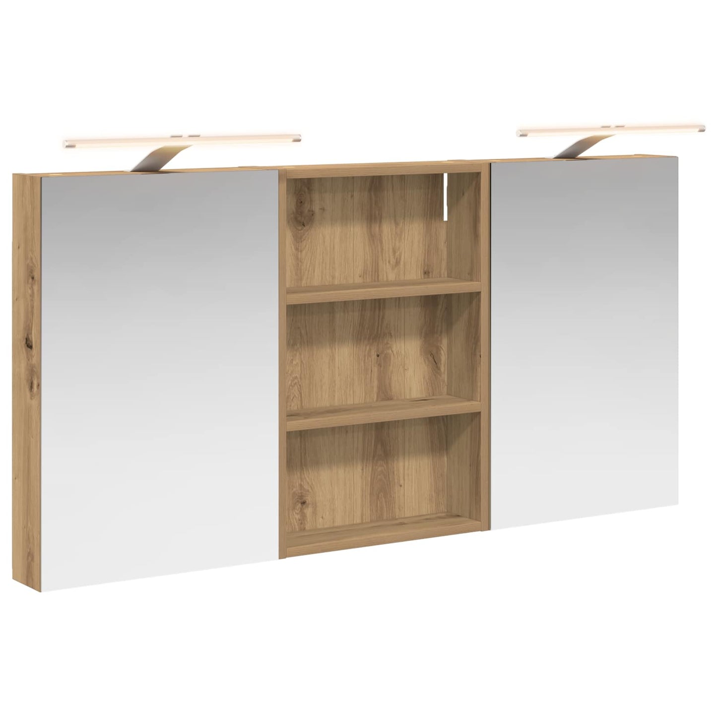 vidaXL Bathroom Cabinet Set 3 pcs 120 x 10.5 x 60.5 cm Engineered wood