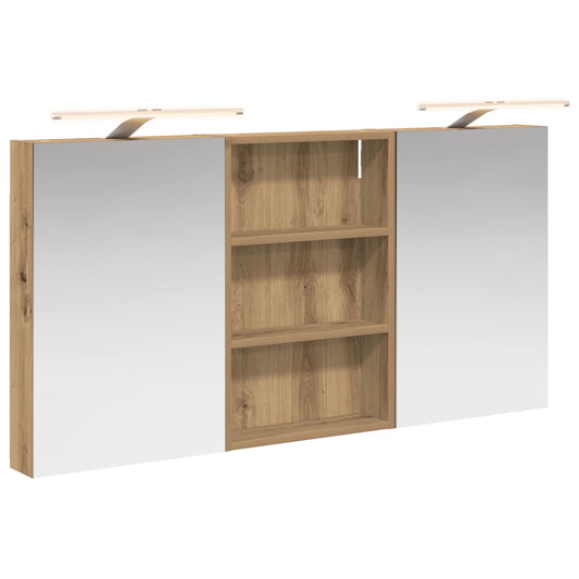 vidaXL Bathroom Cabinet Set 3 pcs 120 x 10.5 x 60.5 cm Engineered wood