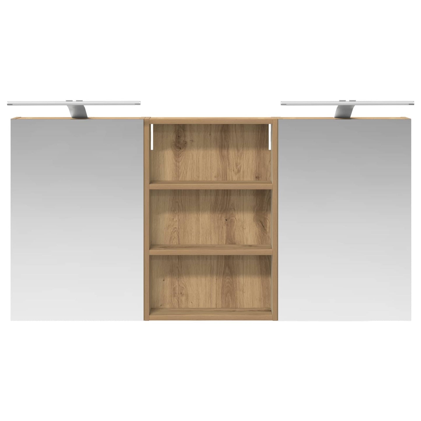 vidaXL Bathroom Cabinet Set 3 pcs 120 x 10.5 x 60.5 cm Engineered wood
