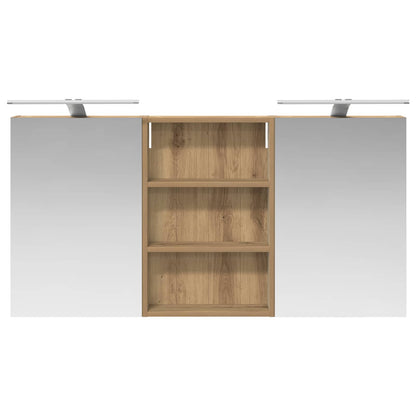 vidaXL Bathroom Cabinet Set 3 pcs 120 x 10.5 x 60.5 cm Engineered wood