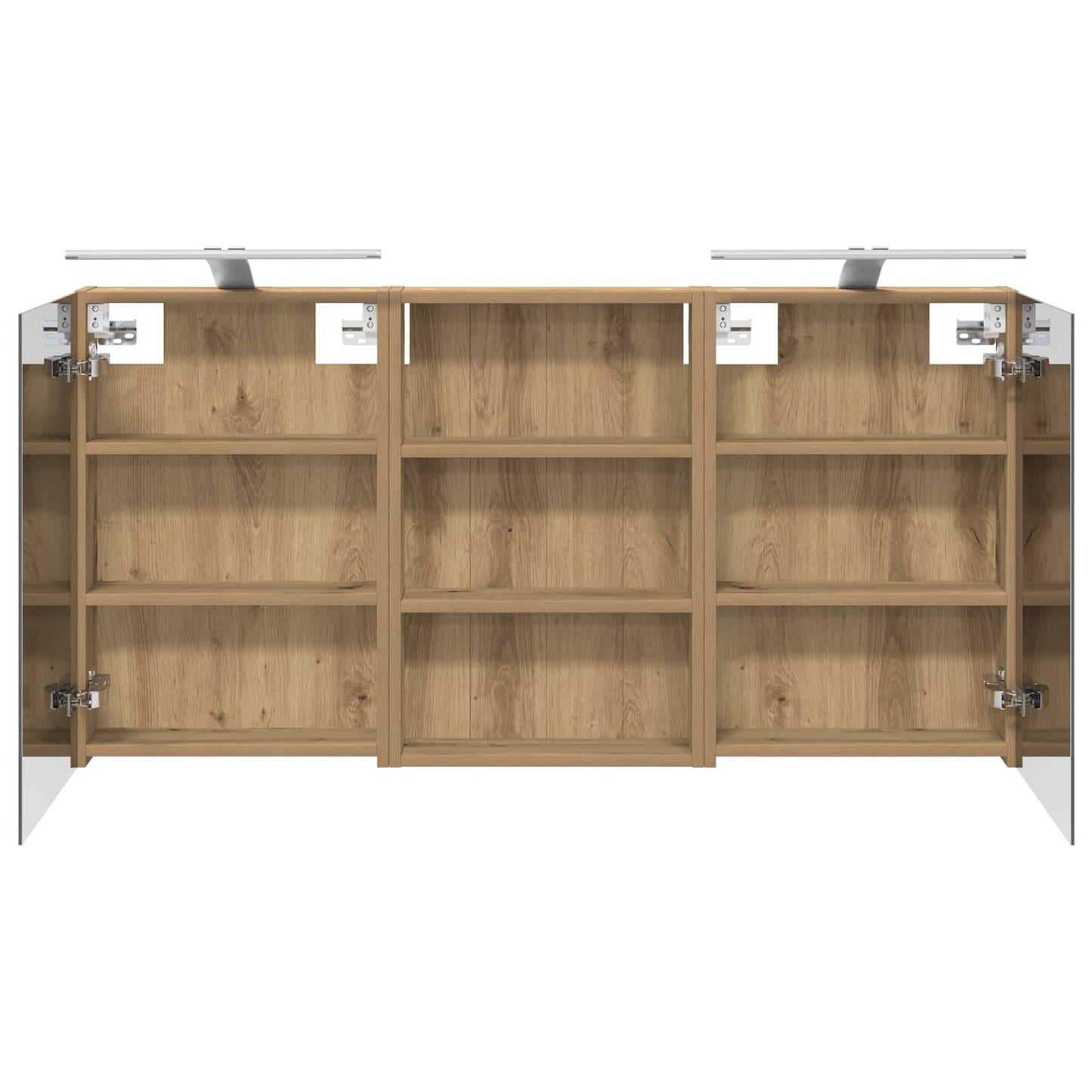 vidaXL Bathroom Cabinet Set 3 pcs 120 x 10.5 x 60.5 cm Engineered wood
