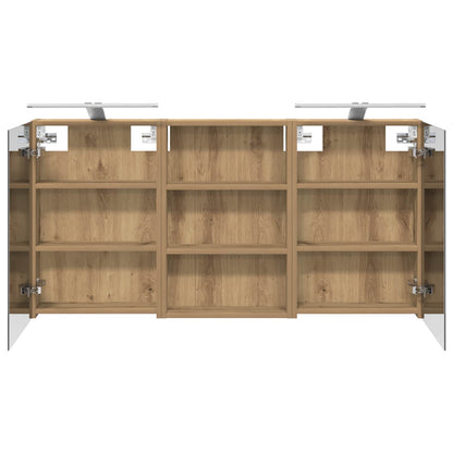 vidaXL Bathroom Cabinet Set 3 pcs 120 x 10.5 x 60.5 cm Engineered wood