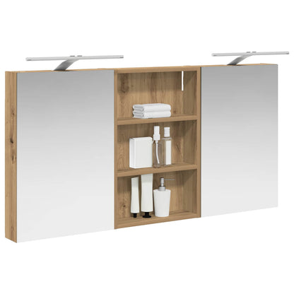 vidaXL Bathroom Cabinet Set 3 pcs 120 x 10.5 x 60.5 cm Engineered wood