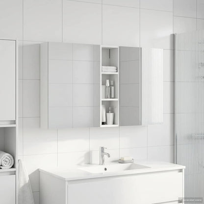 vidaXL Bathroom Cabinet Set 3 pcs 120 x 14.5 x 70 cm Engineered wood