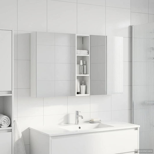 vidaXL Bathroom Cabinet Set 3 pcs 120 x 14.5 x 70 cm Engineered wood