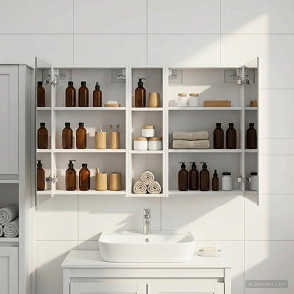 vidaXL Bathroom Cabinet Set 3 pcs 120 x 14.5 x 70 cm Engineered wood