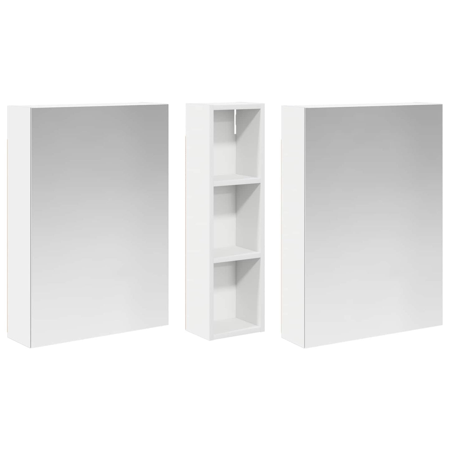 vidaXL Bathroom Cabinet Set 3 pcs 120 x 14.5 x 70 cm Engineered wood