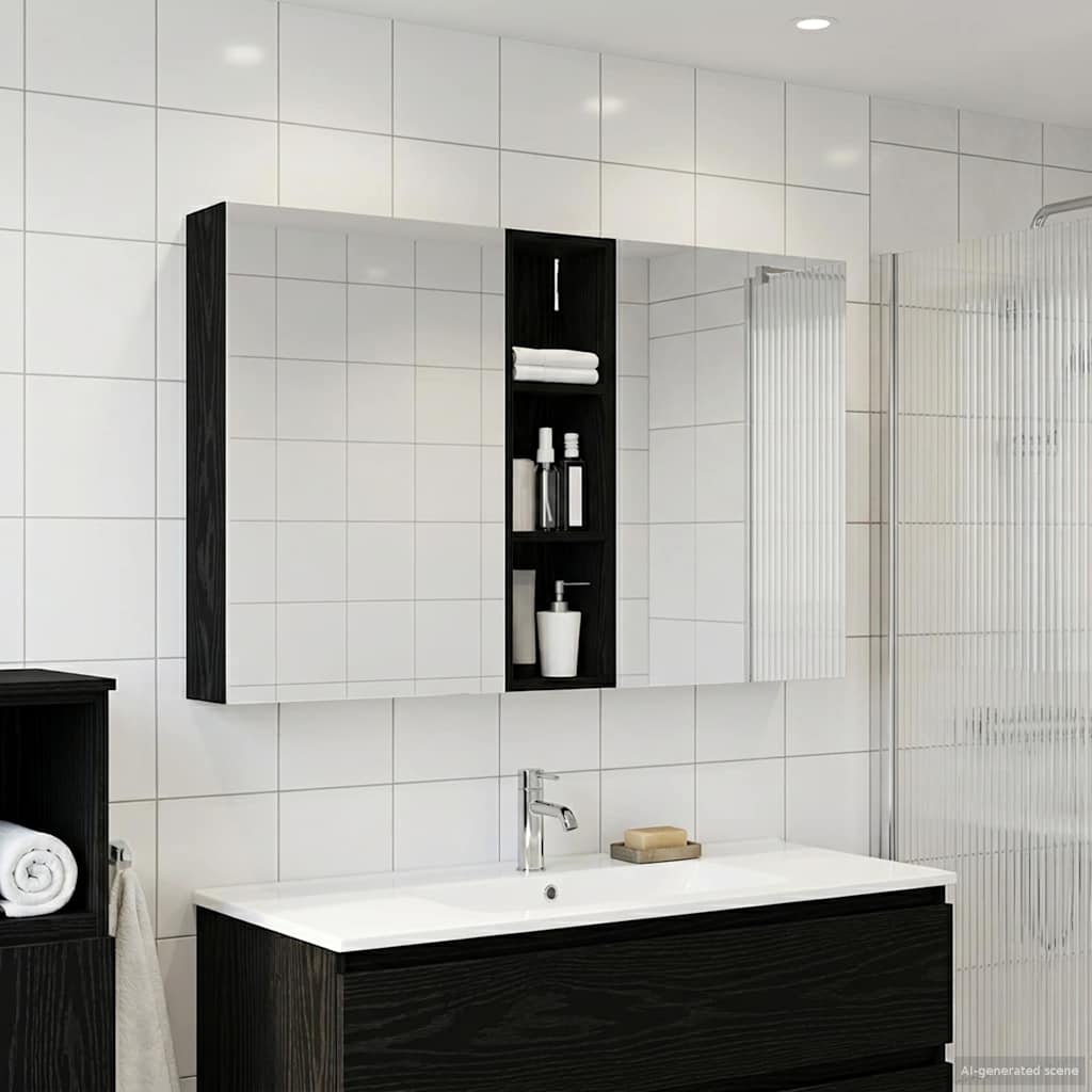 vidaXL Bathroom Cabinet Set 3 pcs 120 x 14.5 x 70 cm Engineered wood