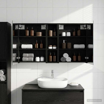 vidaXL Bathroom Cabinet Set 3 pcs 120 x 14.5 x 70 cm Engineered wood