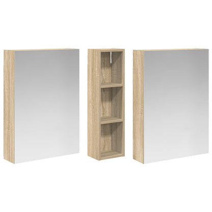vidaXL Bathroom Cabinet Set 3 pcs 120 x 14.5 x 70 cm Engineered wood