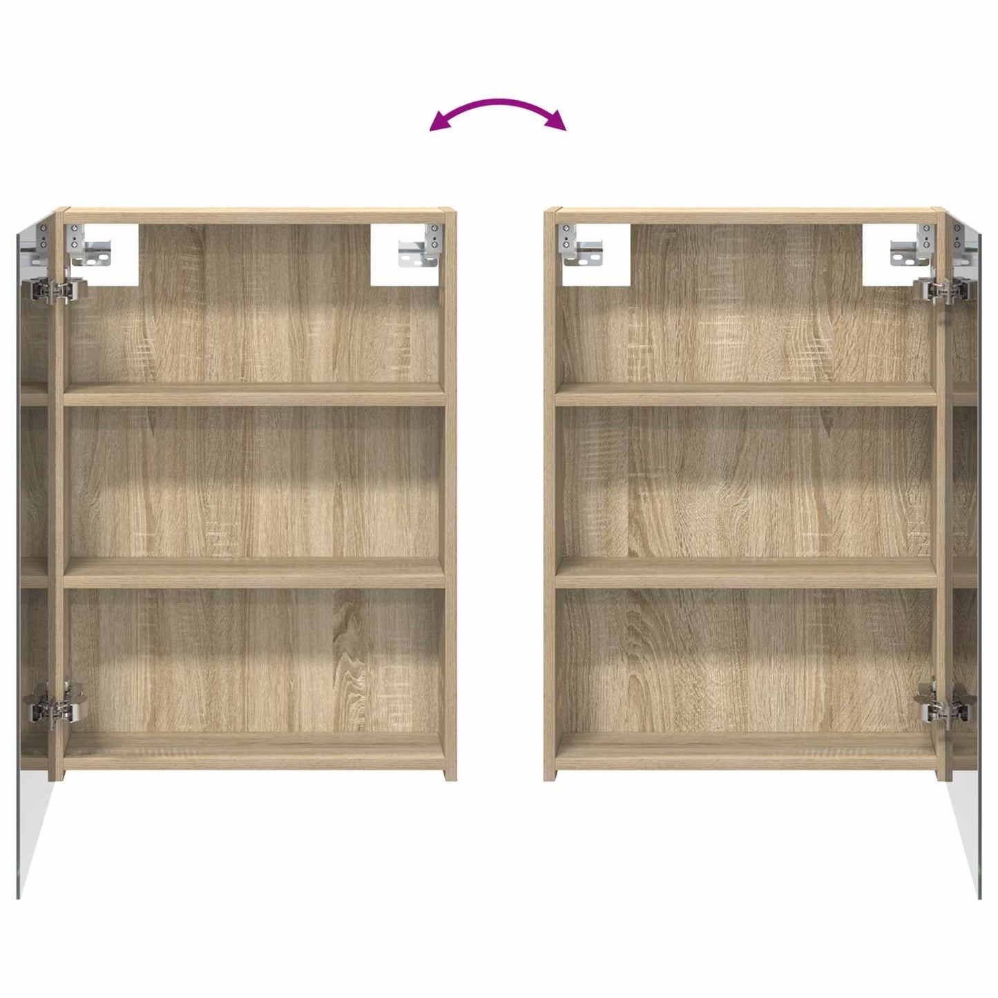 vidaXL Bathroom Cabinet Set 3 pcs 120 x 14.5 x 70 cm Engineered wood