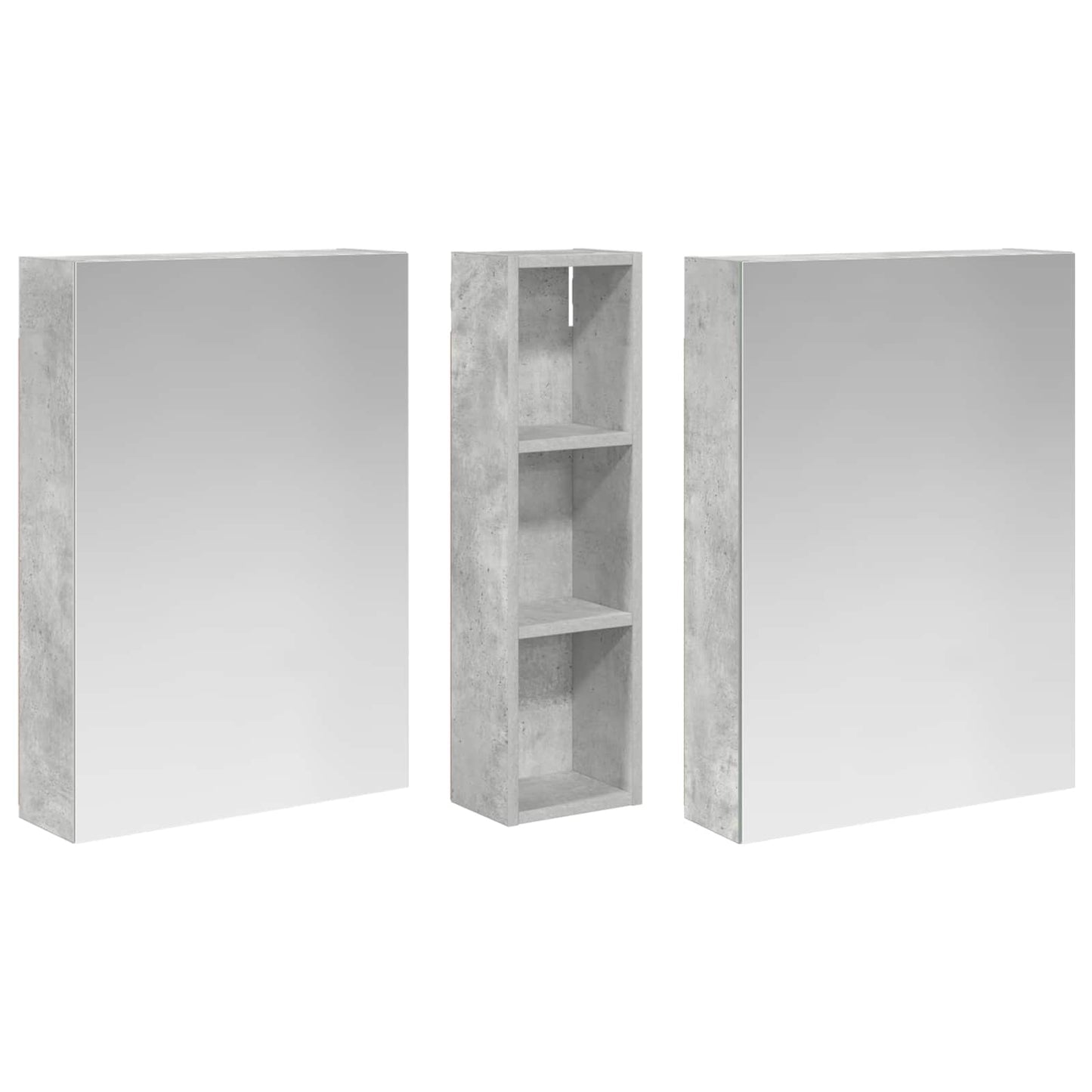 vidaXL Bathroom Cabinet Set 3 pcs 120 x 14.5 x 70 cm Engineered wood
