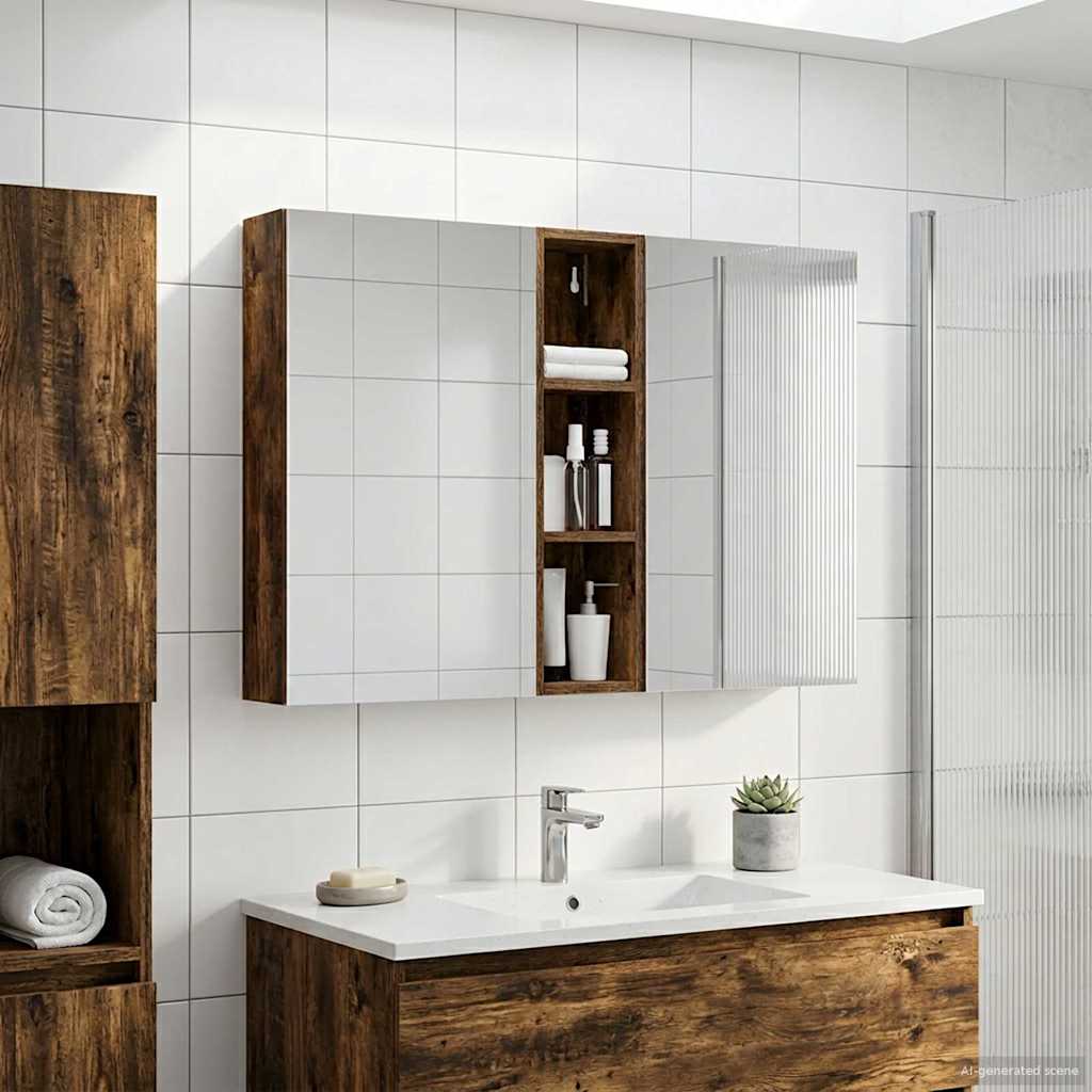 vidaXL Bathroom Cabinet Set 3 pcs 120 x 14.5 x 70 cm Engineered wood