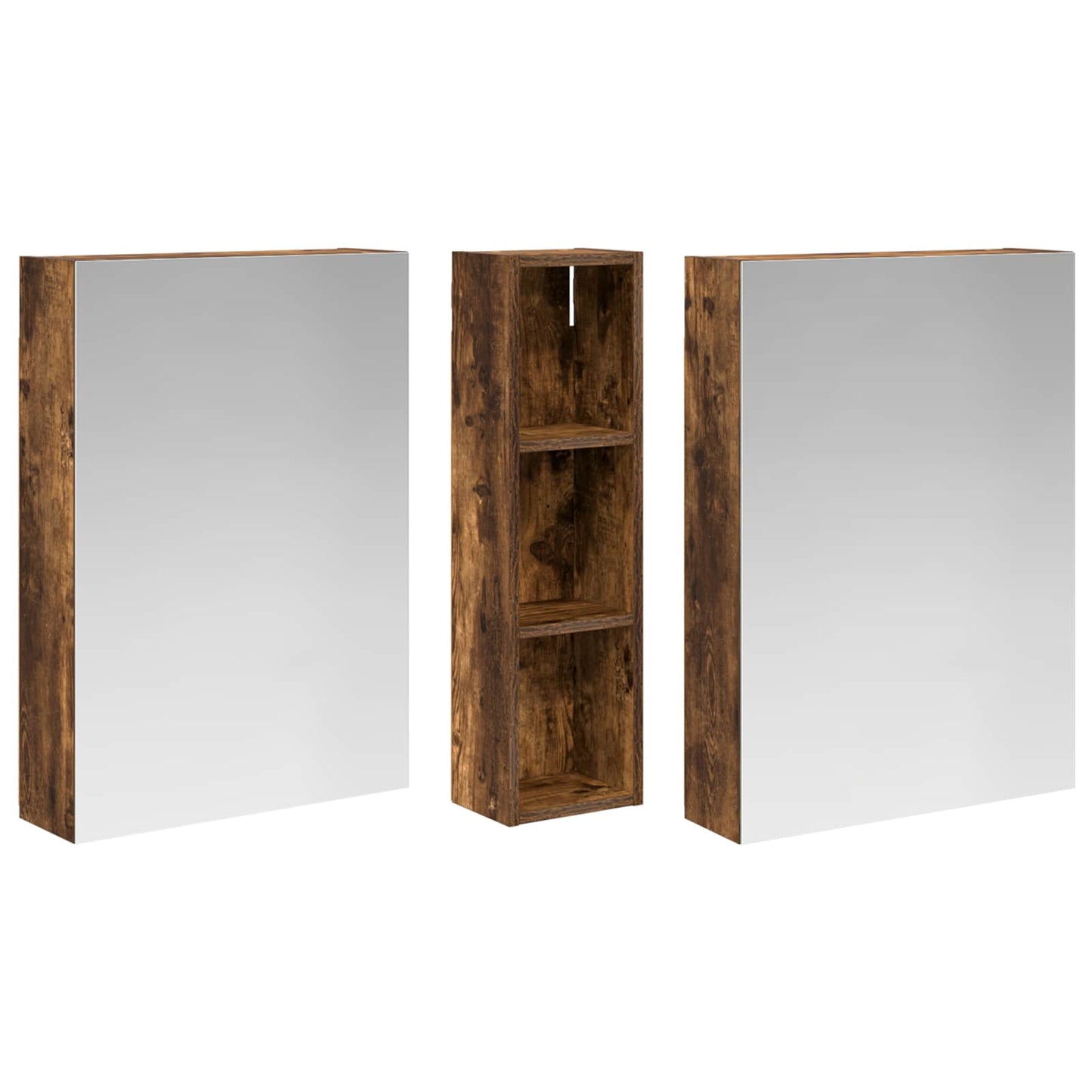 vidaXL Bathroom Cabinet Set 3 pcs 120 x 14.5 x 70 cm Engineered wood