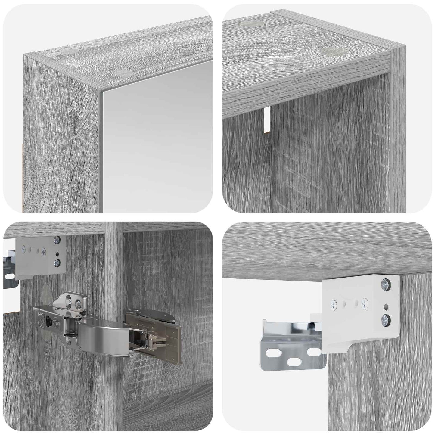 vidaXL Bathroom Cabinet Set 3 pcs 120 x 14.5 x 70 cm Engineered wood