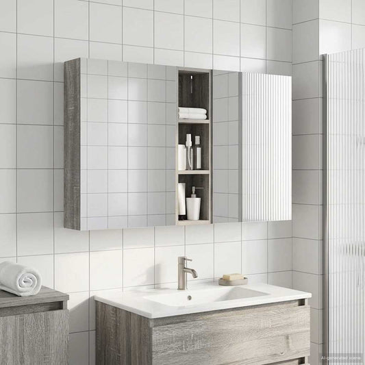 vidaXL Bathroom Cabinet Set 3 pcs 120 x 14.5 x 70 cm Engineered wood