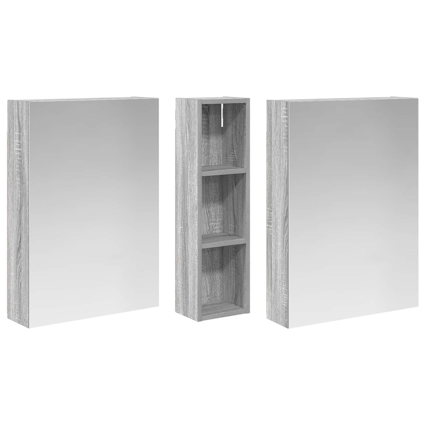 vidaXL Bathroom Cabinet Set 3 pcs 120 x 14.5 x 70 cm Engineered wood