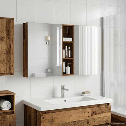 vidaXL Bathroom Cabinet Set 3 pcs 120 x 14.5 x 70 cm Engineered wood