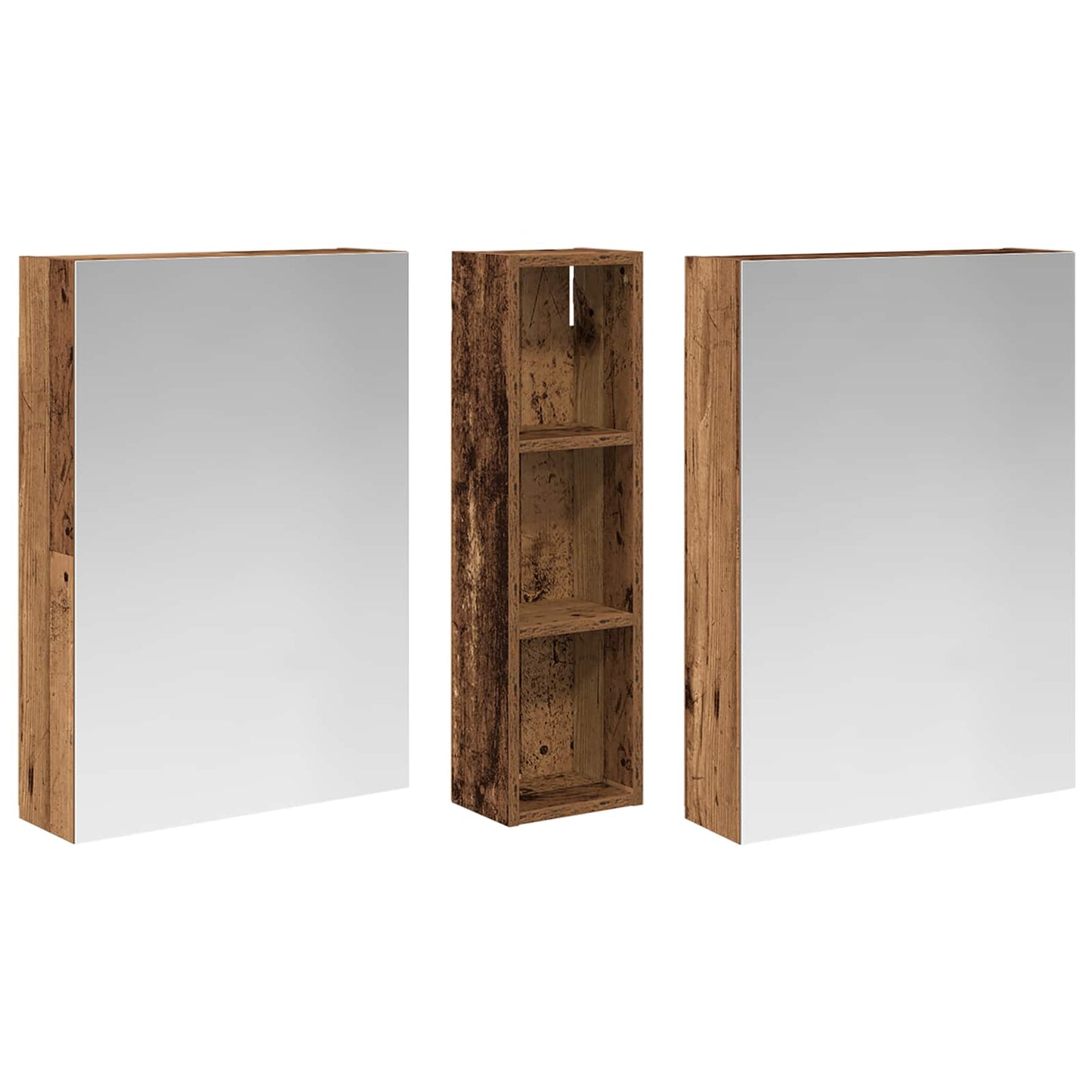 vidaXL Bathroom Cabinet Set 3 pcs 120 x 14.5 x 70 cm Engineered wood