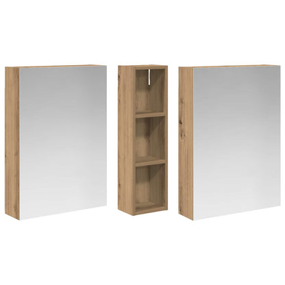 vidaXL Bathroom Cabinet Set 3 pcs 120 x 14.5 x 70 cm Engineered wood