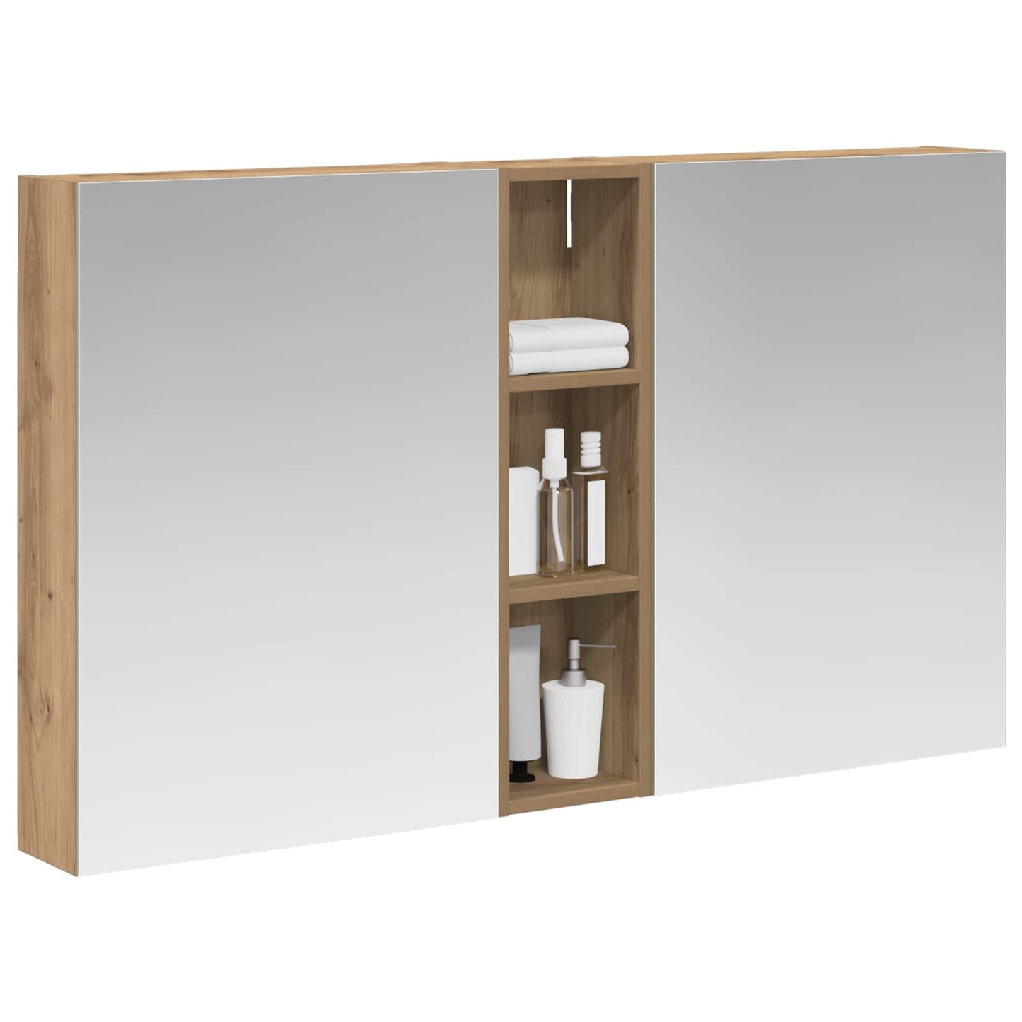 vidaXL Bathroom Cabinet Set 3 pcs 120 x 14.5 x 70 cm Engineered wood