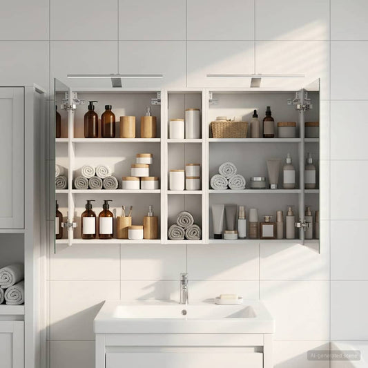 vidaXL Bathroom Cabinet Set 3 pcs 120 x 14.5 x 70 cm Engineered wood