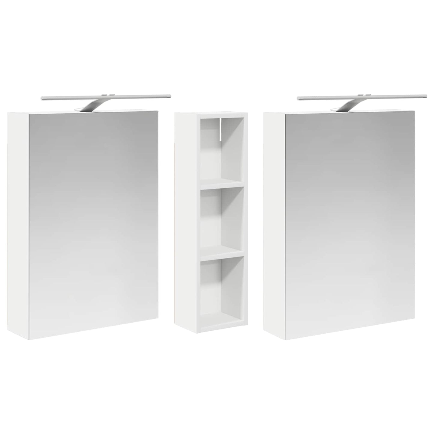 vidaXL Bathroom Cabinet Set 3 pcs 120 x 14.5 x 70 cm Engineered wood