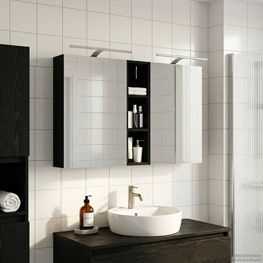 vidaXL Bathroom Cabinet Set 3 pcs 120 x 14.5 x 70 cm Engineered wood