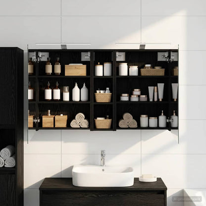 vidaXL Bathroom Cabinet Set 3 pcs 120 x 14.5 x 70 cm Engineered wood
