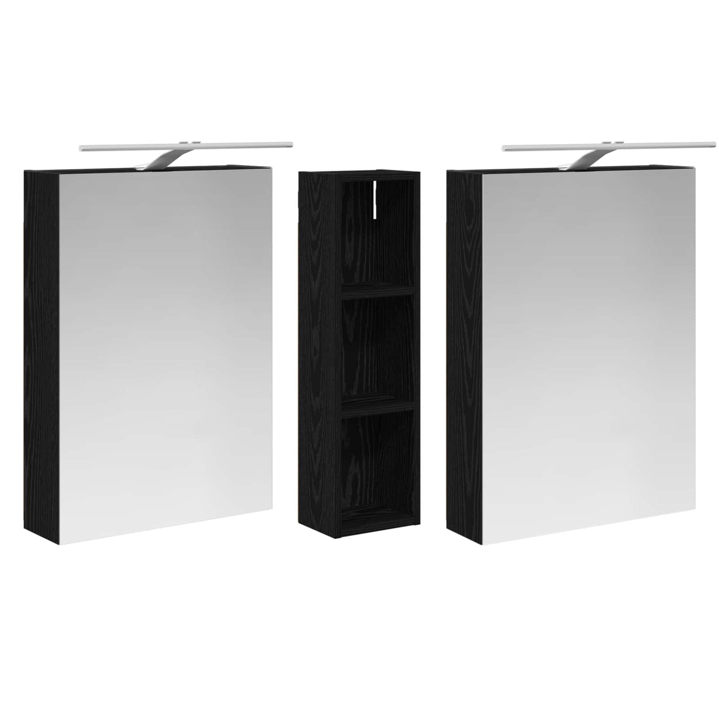 vidaXL Bathroom Cabinet Set 3 pcs 120 x 14.5 x 70 cm Engineered wood