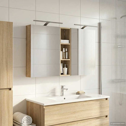 vidaXL Bathroom Cabinet Set 3 pcs 120 x 14.5 x 70 cm Engineered wood