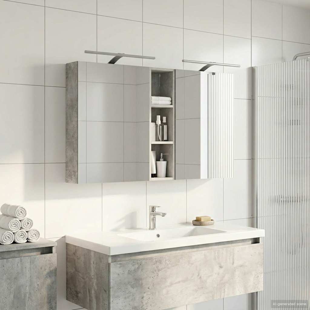 vidaXL Bathroom Cabinet Set 3 pcs 120 x 14.5 x 70 cm Engineered wood