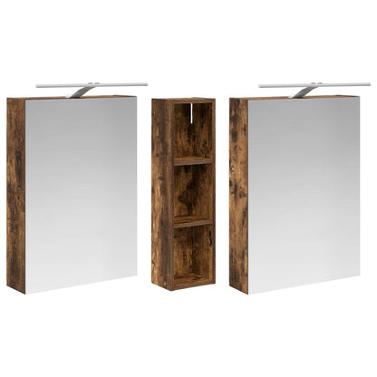 vidaXL Bathroom Cabinet Set 3 pcs 120 x 14.5 x 70 cm Engineered wood