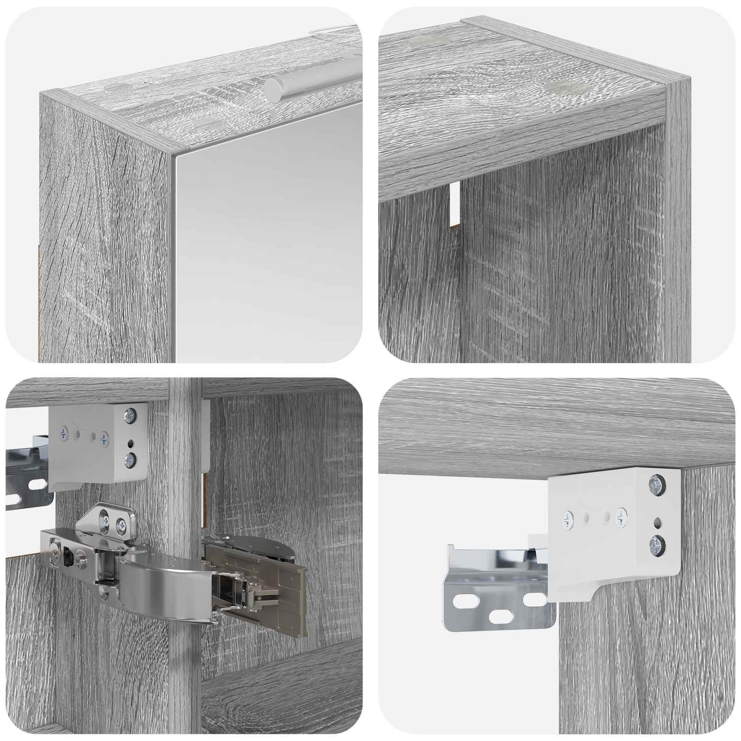 vidaXL Bathroom Cabinet Set 3 pcs 120 x 14.5 x 70 cm Engineered wood
