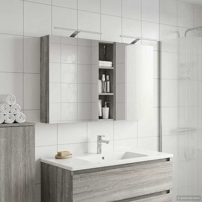 vidaXL Bathroom Cabinet Set 3 pcs 120 x 14.5 x 70 cm Engineered wood