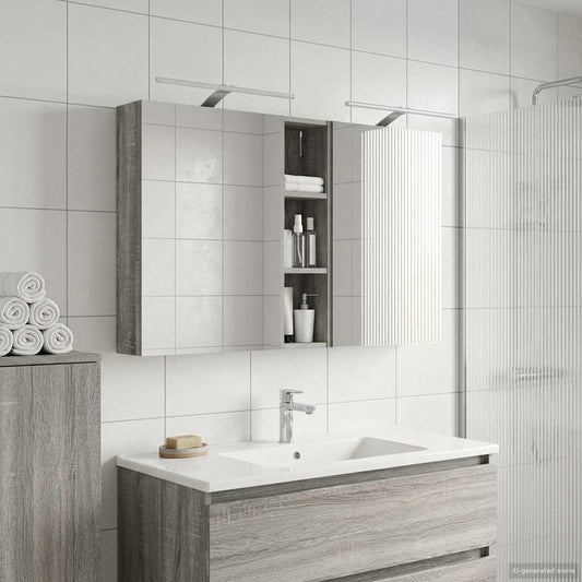 vidaXL Bathroom Cabinet Set 3 pcs 120 x 14.5 x 70 cm Engineered wood