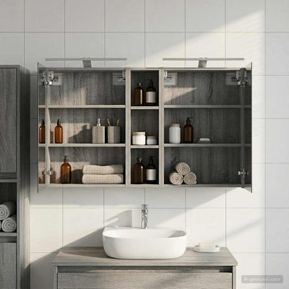 vidaXL Bathroom Cabinet Set 3 pcs 120 x 14.5 x 70 cm Engineered wood