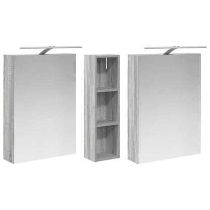 vidaXL Bathroom Cabinet Set 3 pcs 120 x 14.5 x 70 cm Engineered wood