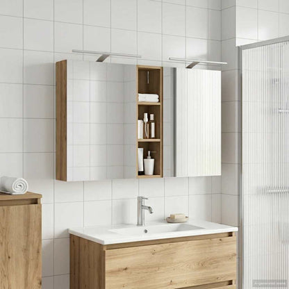 vidaXL Bathroom Cabinet Set 3 pcs 120 x 14.5 x 70 cm Engineered wood