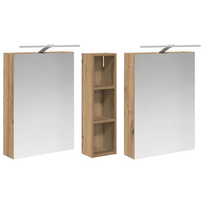 vidaXL Bathroom Cabinet Set 3 pcs 120 x 14.5 x 70 cm Engineered wood