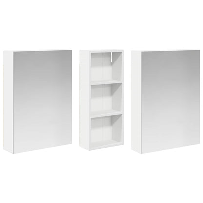 vidaXL Bathroom Cabinet Set 3 pcs 130 x 14.5 x 70 cm Engineered wood