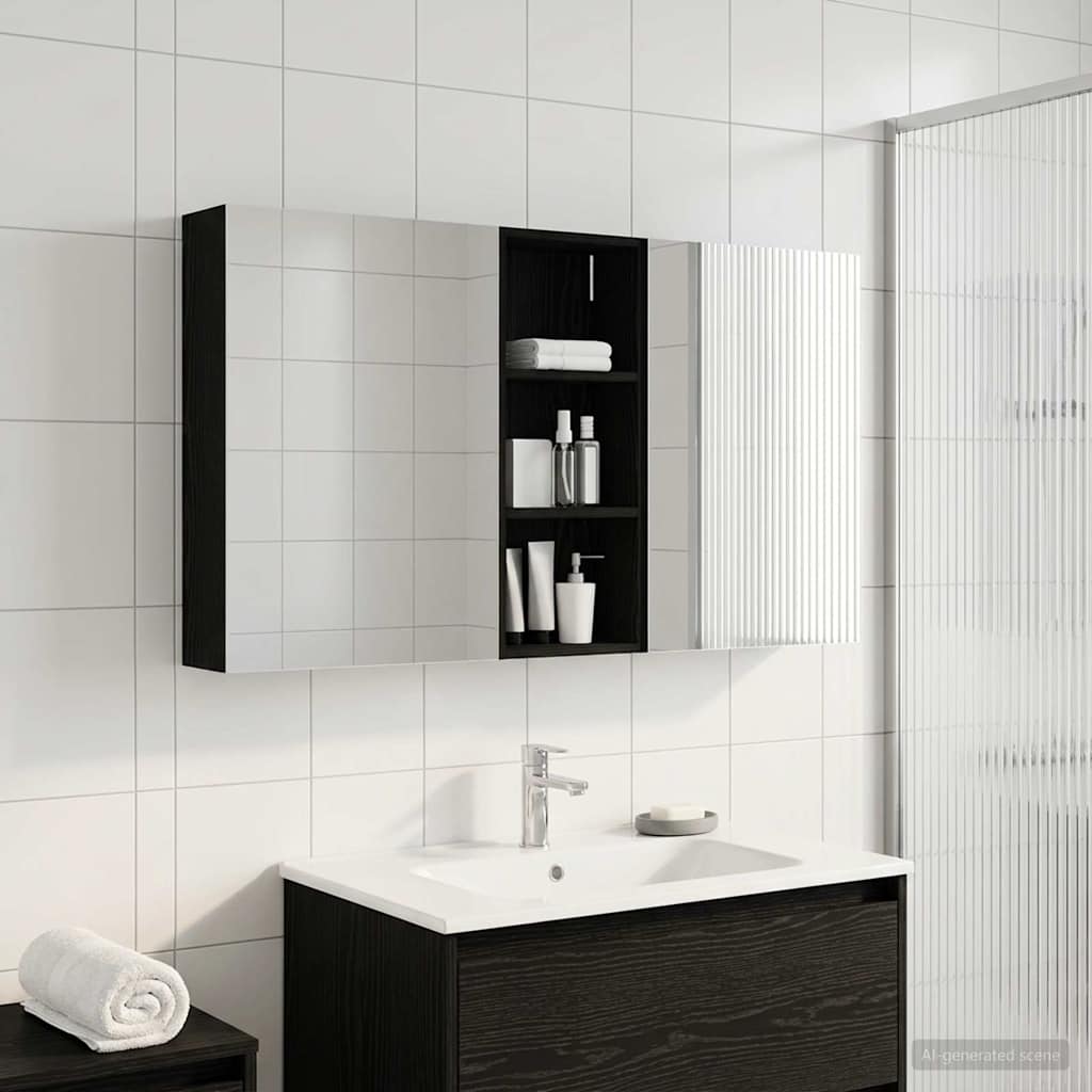 vidaXL Bathroom Cabinet Set 3 pcs 130 x 14.5 x 70 cm Engineered wood