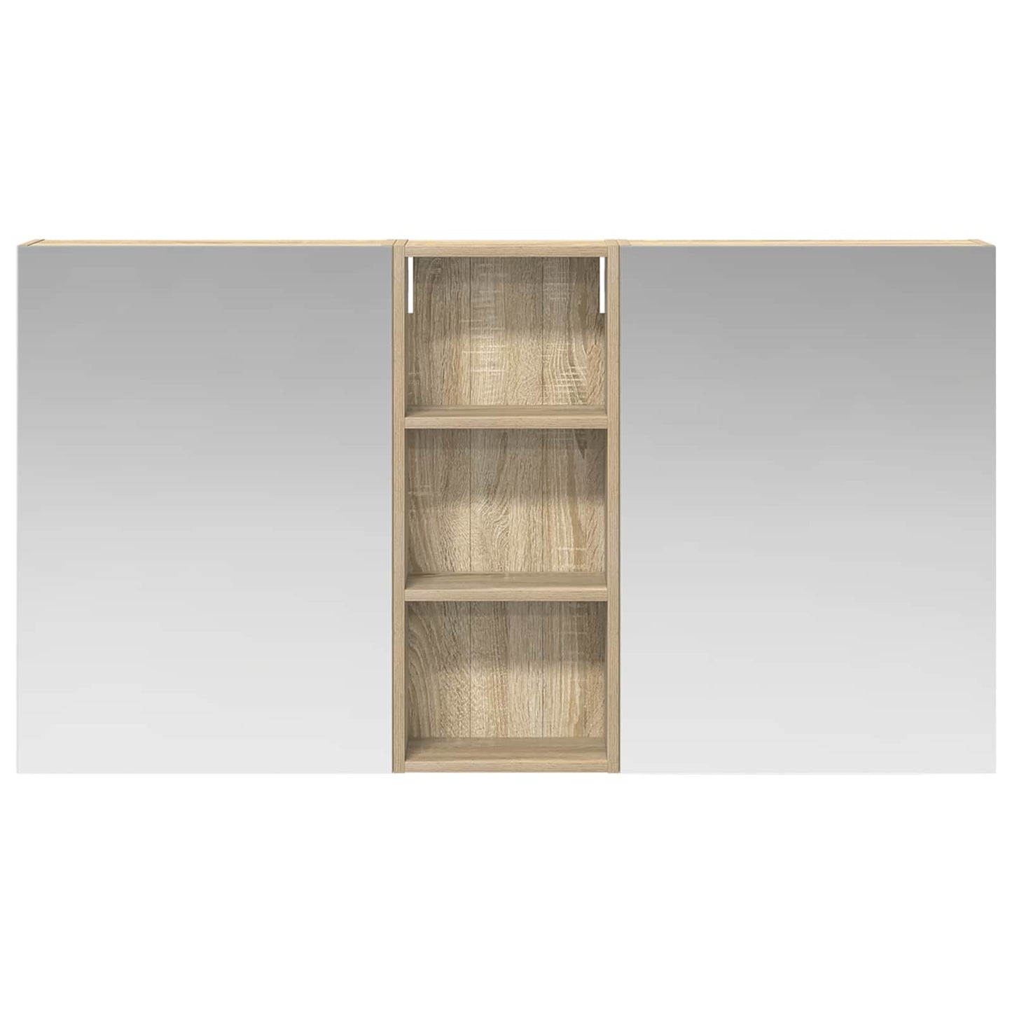 vidaXL Bathroom Cabinet Set 3 pcs 130 x 14.5 x 70 cm Engineered wood