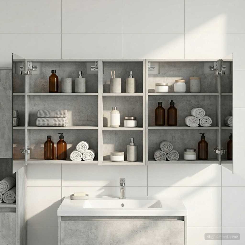vidaXL Bathroom Cabinet Set 3 pcs 130 x 14.5 x 70 cm Engineered wood