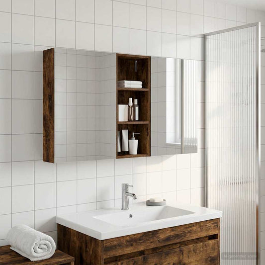 vidaXL Bathroom Cabinet Set 3 pcs 130 x 14.5 x 70 cm Engineered wood