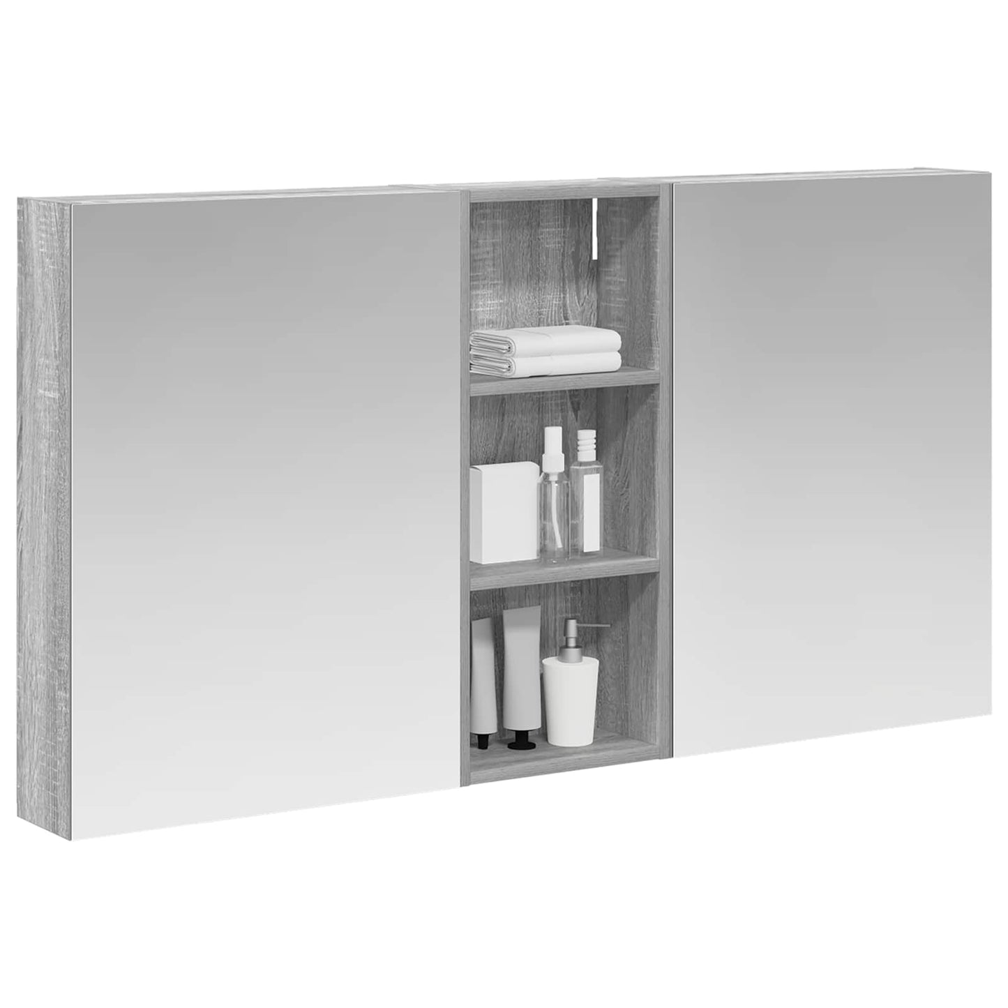 vidaXL Bathroom Cabinet Set 3 pcs 130 x 14.5 x 70 cm Engineered wood