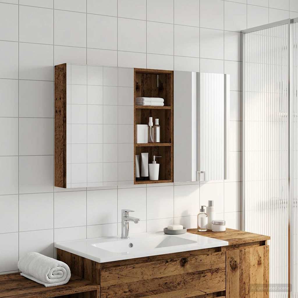 vidaXL Bathroom Cabinet Set 3 pcs 130 x 14.5 x 70 cm Engineered wood