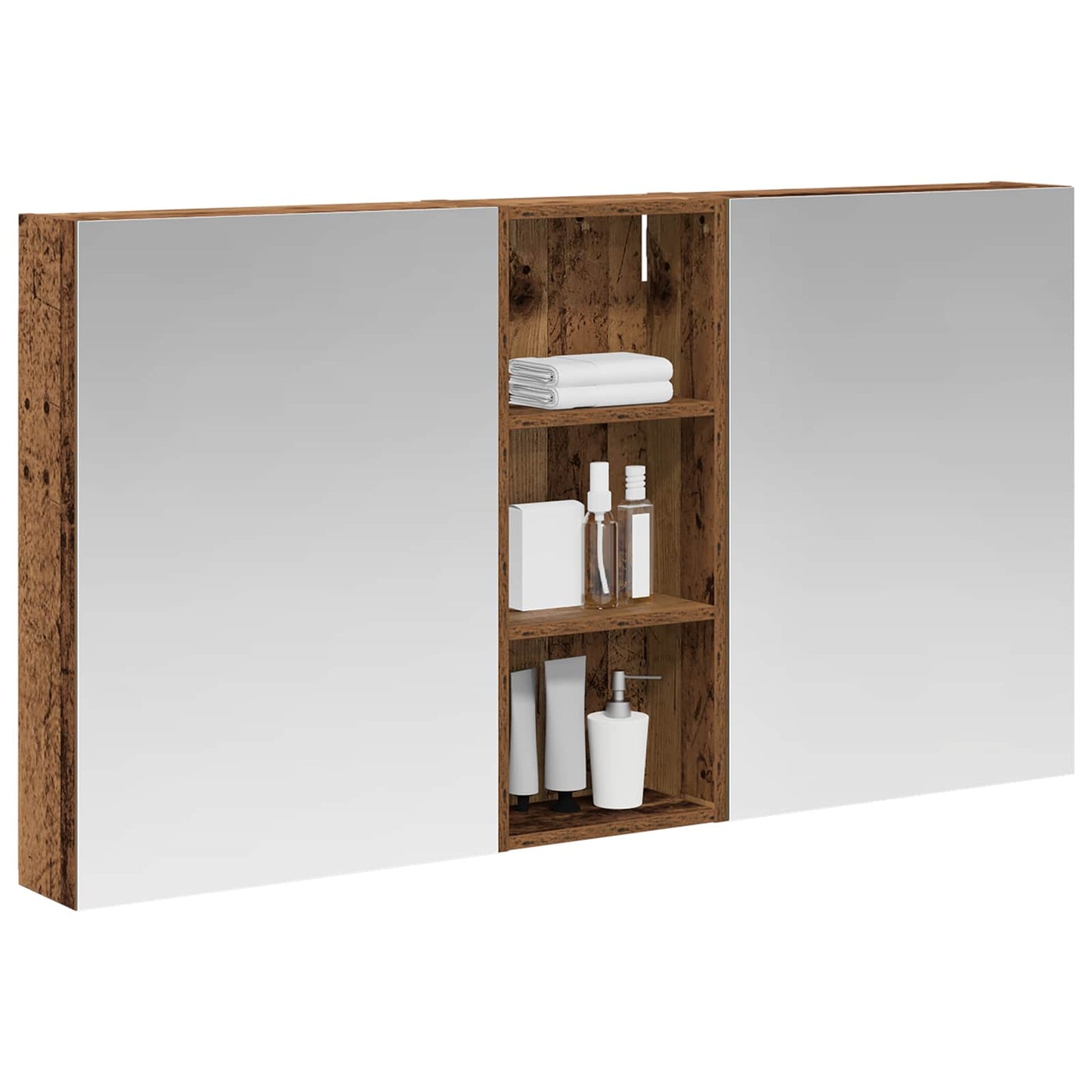 vidaXL Bathroom Cabinet Set 3 pcs 130 x 14.5 x 70 cm Engineered wood