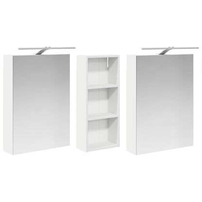 vidaXL Bathroom Cabinet Set 3 pcs 130 x 14.5 x 70 cm Engineered wood
