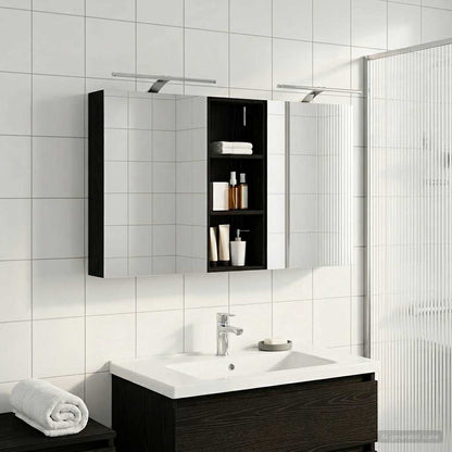 vidaXL Bathroom Cabinet Set 3 pcs 130 x 14.5 x 70 cm Engineered wood